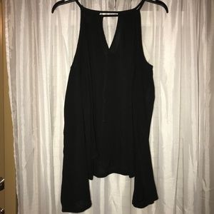 Black Cold Shoulder Blouse • XL • Mossimo